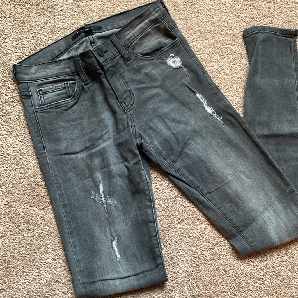Flying Monkey Gray Skinny Jeans, Size 26